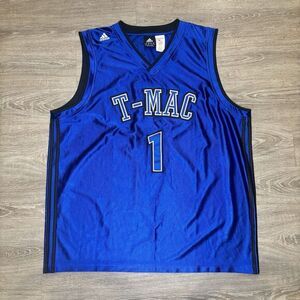 Vintage Y2K Adidas‎ Tracy McGrady T-Mac #1 Orlando Magic Jersey Blue XXL Dazzle